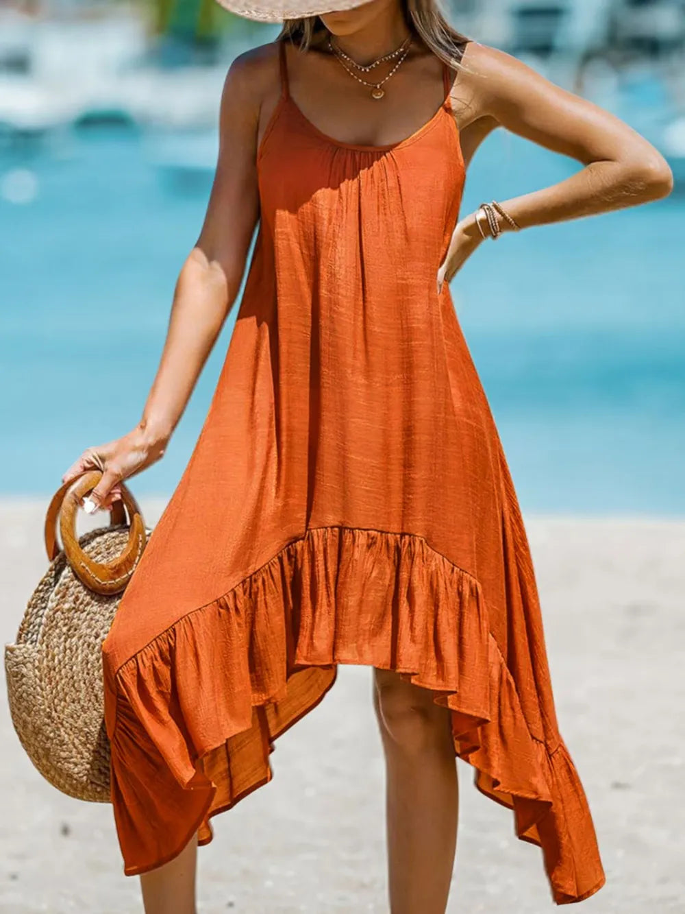 Summer casual irregular dress - E-Esther Clothing Store