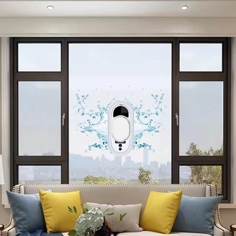 5600Pa Smart Window Cleaning Robot Auto-Guided, Remote-Controlled Glass Cleaner for Home Use - E-Esther Clothing Store