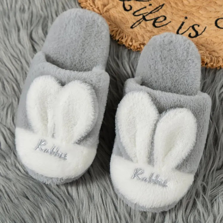 Rabbit Ears Round Toe Slippers - E-Esther Clothing Store
