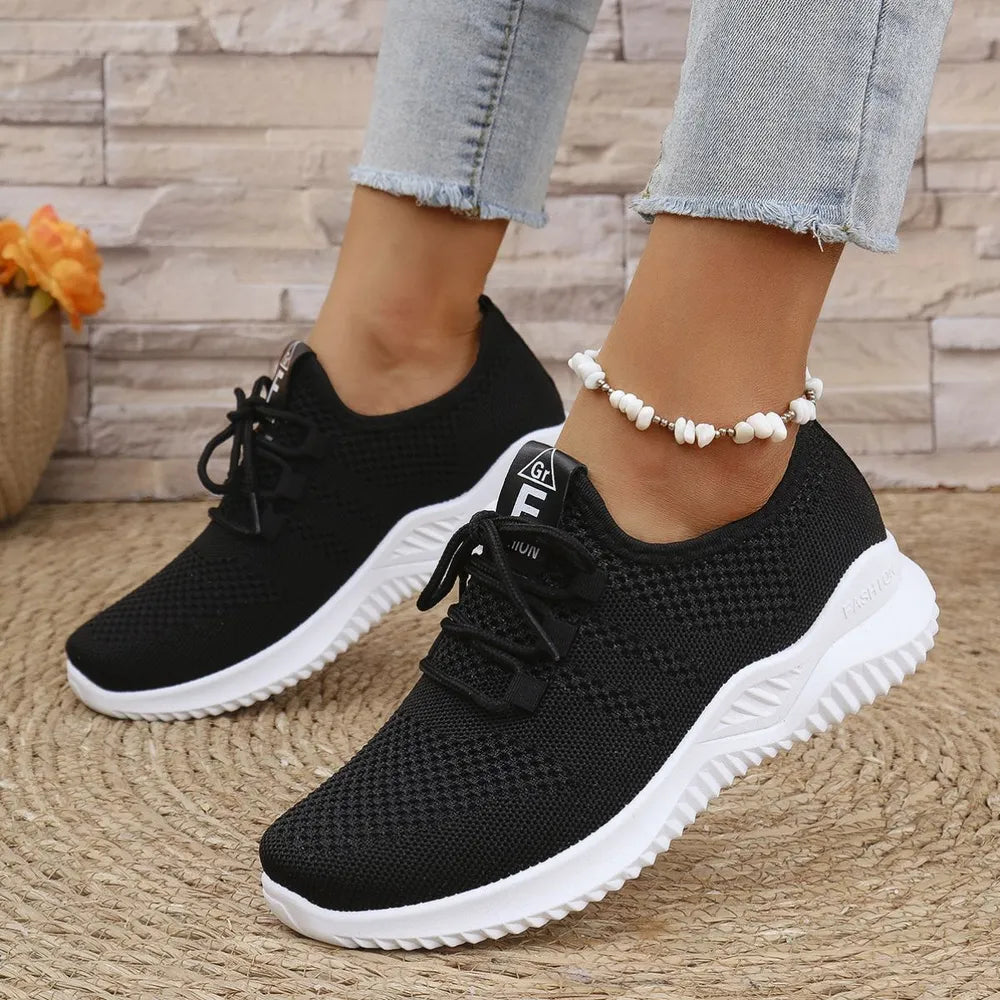 Breathable Mesh Lace Up Athletic - E-Esther Clothing Store