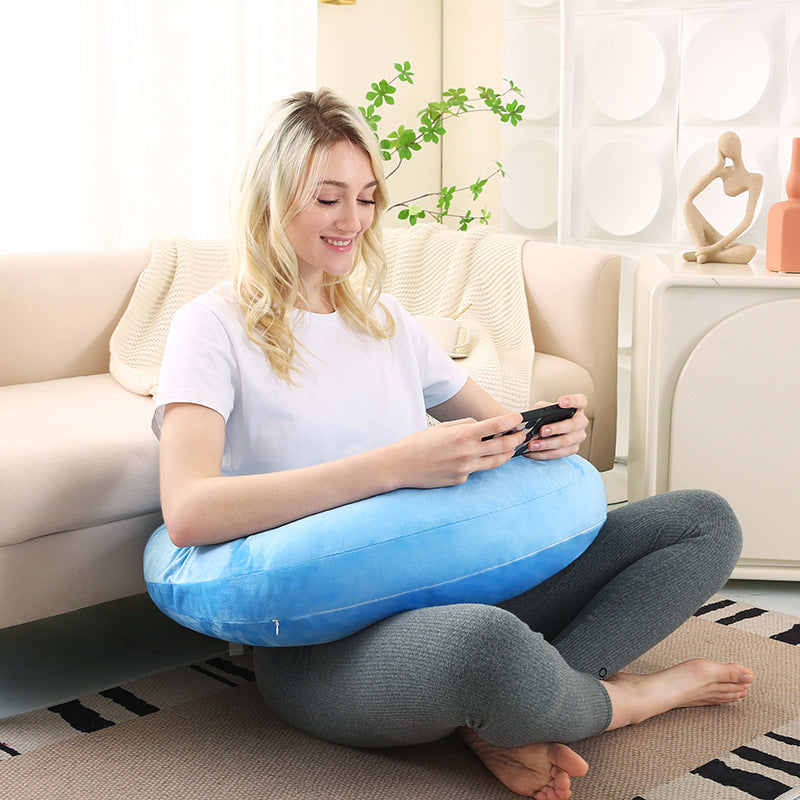Reading pillow, crocheted arm-support for adults, portable, skin-friendly, TV & breastfeeding. - E-Esther Clothing Store