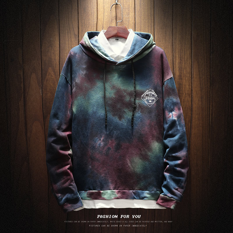 shark Hoodie Men fashion Hoodies mens Clothes patchwork sweatshirt Punk Rock Print Sweatshirt Casual Mens Clothing Streetwear - E-Esther Clothing Store