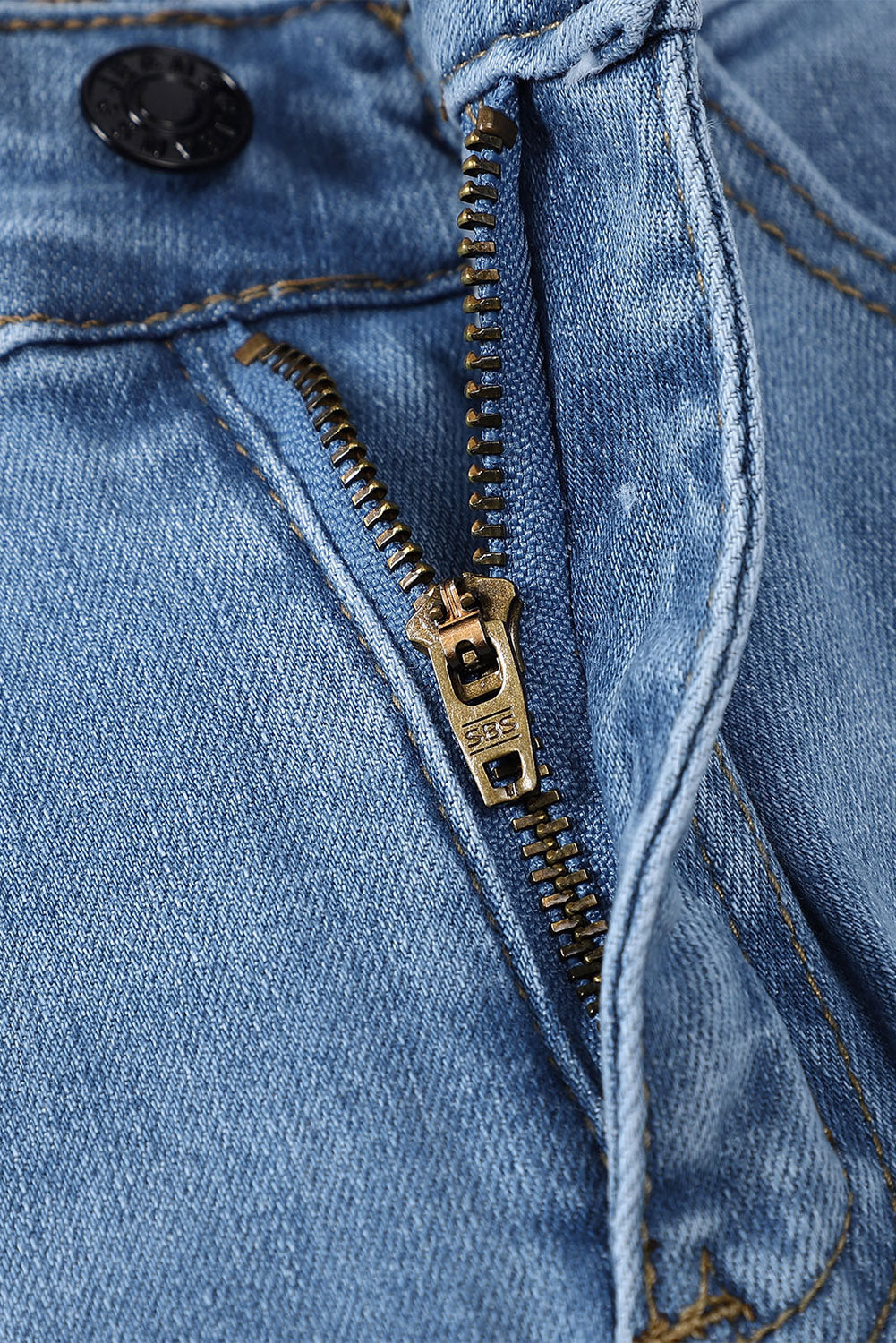 Black Distressed Boyfriend Denim Pants - E-Esther Clothing Store