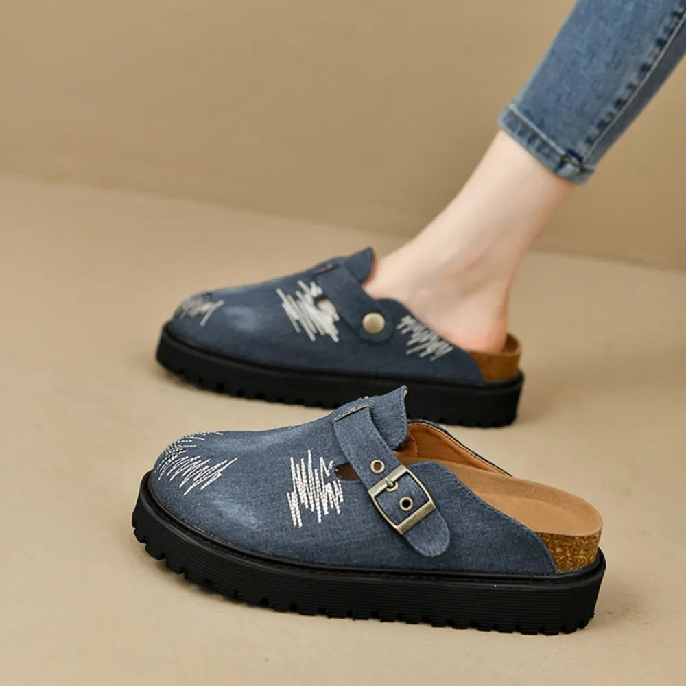 Round Toe Platform Loafers - E-Esther Clothing Store