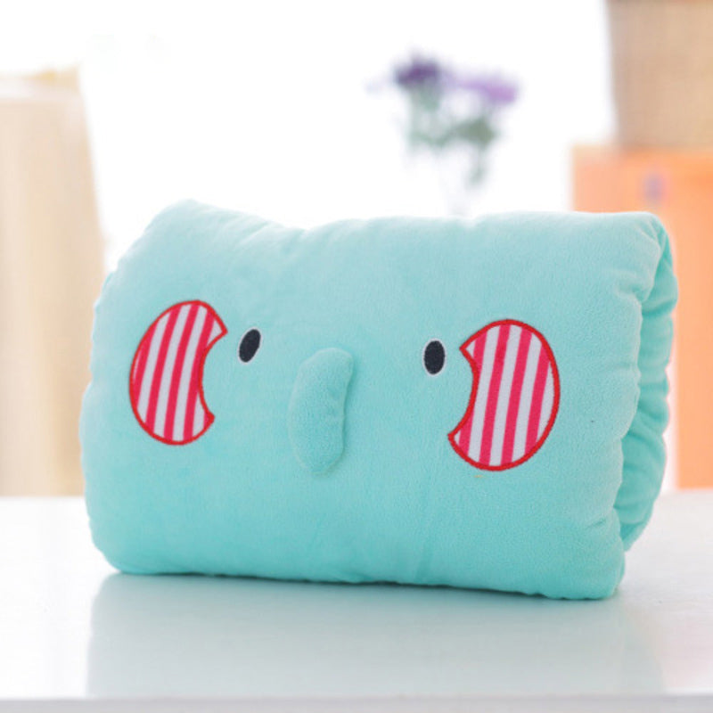 Animated nap pillow, warm hand cover, cylindrical cushion, creative hand warmer, girls' plush toy - E-Esther Clothing Store