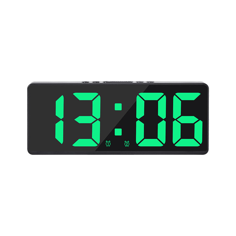 Multifunctional LED Digital Clock: Features number display, color nightlight, temp, calendar, alarm. Large size, backlit, great - E-Esther Clothing Store