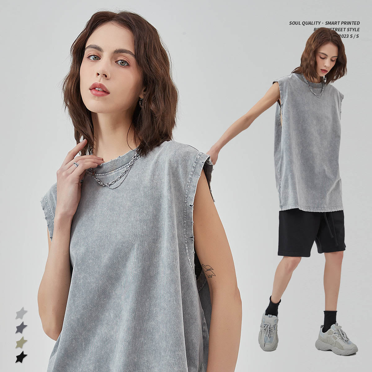 Mens and Womens Clothing Retro Vintage Tank Top