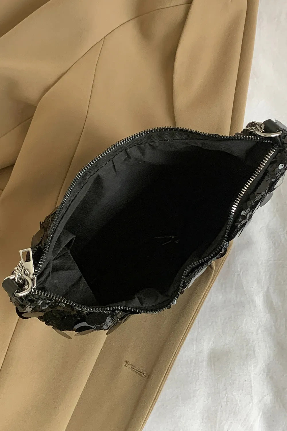 Sequin Chain Crossbody Bag - E-Esther Clothing Store