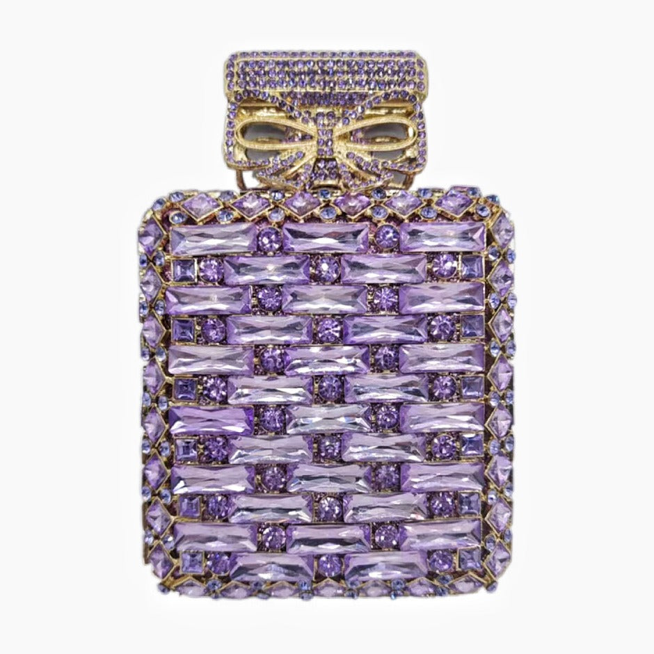 Perfume bottle with diamond hand bag Crystal Bag - E-Esther Clothing Store