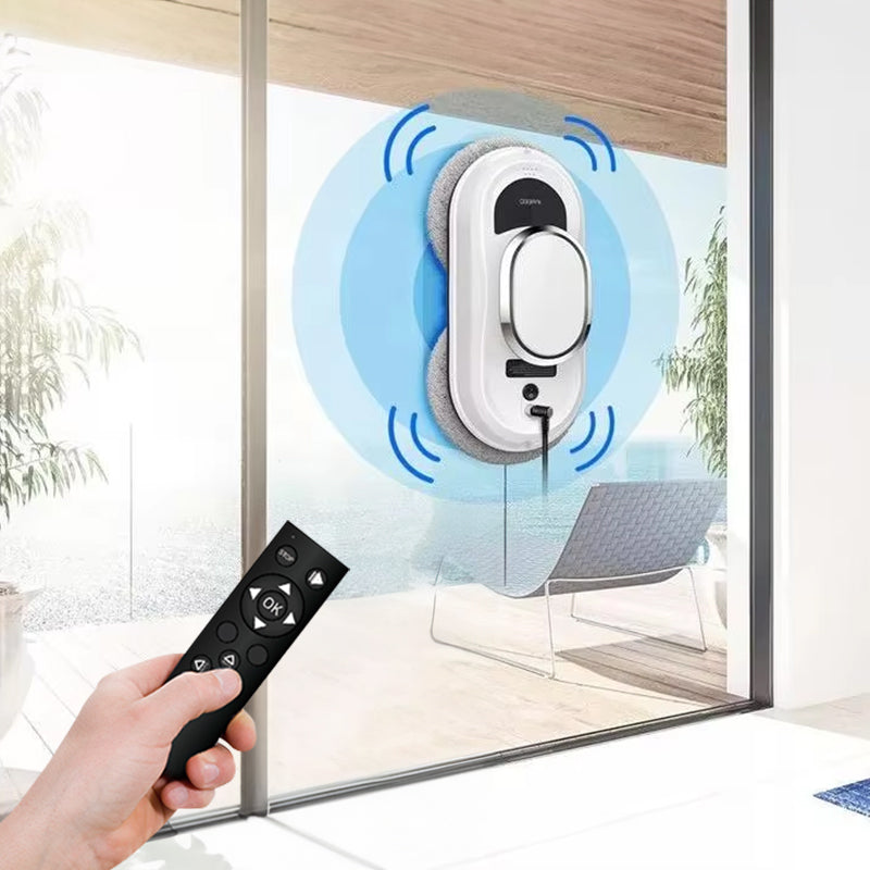 5600Pa Smart Window Cleaning Robot Auto-Guided, Remote-Controlled Glass Cleaner for Home Use - E-Esther Clothing Store