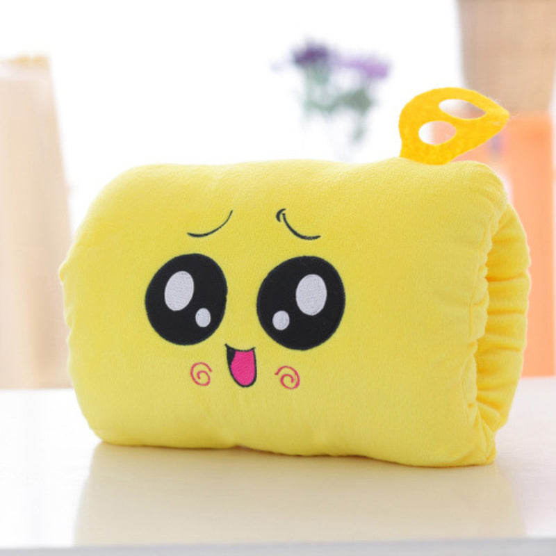 Animated nap pillow, warm hand cover, cylindrical cushion, creative hand warmer, girls' plush toy - E-Esther Clothing Store