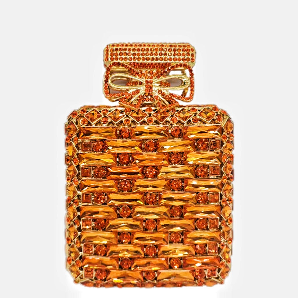 Perfume bottle with diamond hand bag Crystal Bag - E-Esther Clothing Store