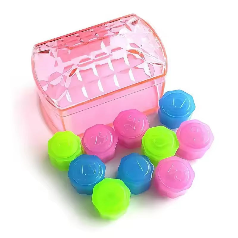 12-piece Gonggi set in storage box for traditional dice game, trains hand - eye coordination - E-Esther Clothing Store
