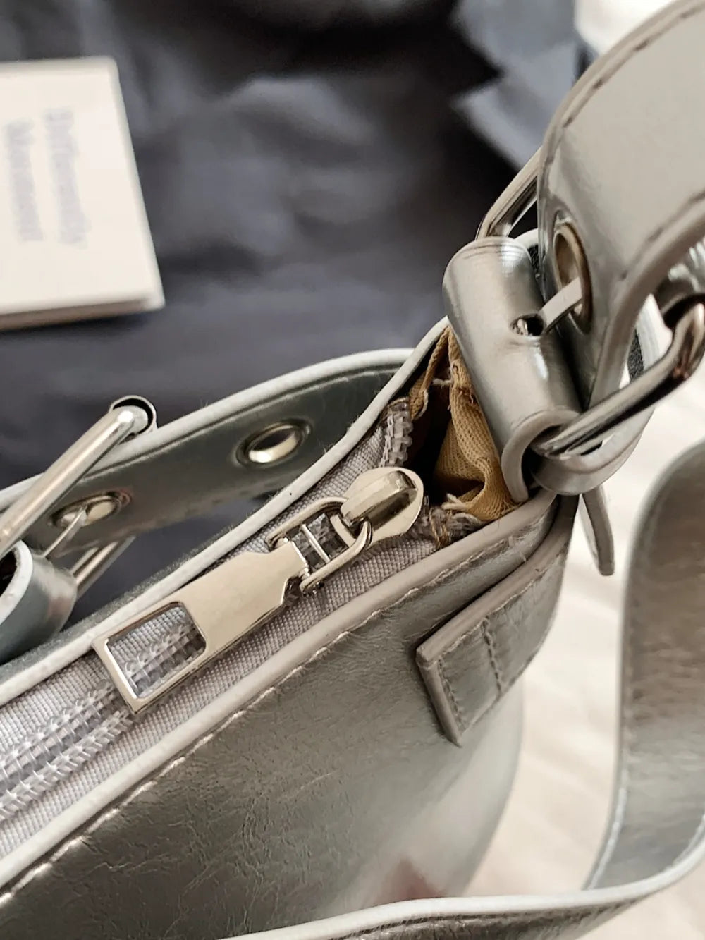 PU Leather Buckle Shoulder Bag - E-Esther Clothing Store