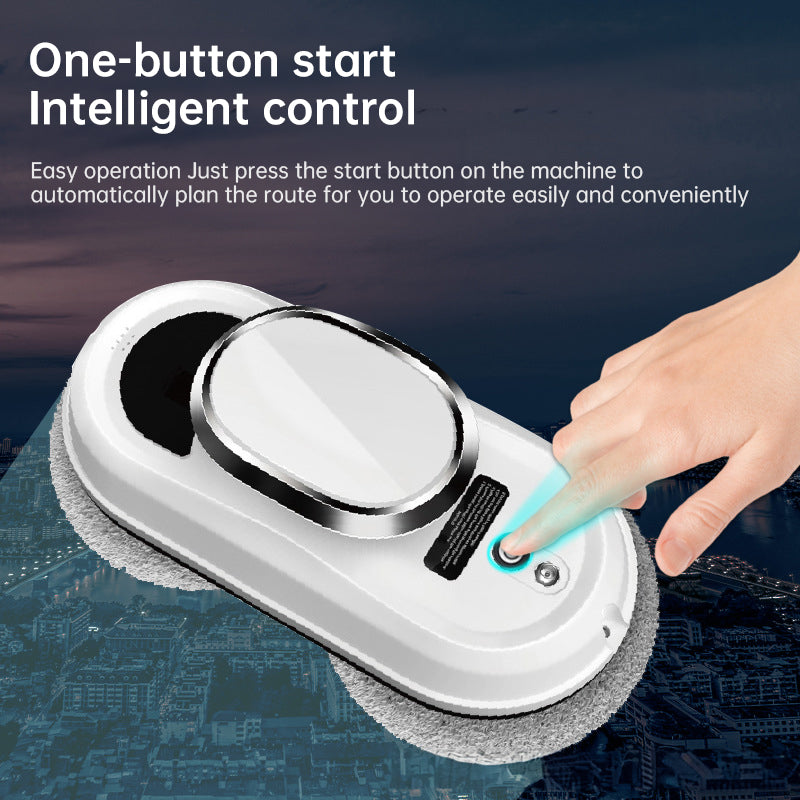 5600Pa Smart Window Cleaning Robot Auto-Guided, Remote-Controlled Glass Cleaner for Home Use - E-Esther Clothing Store