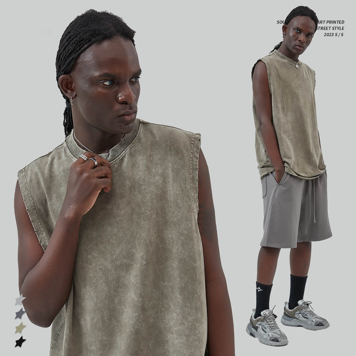 Mens and Womens Clothing Retro Vintage Tank Top