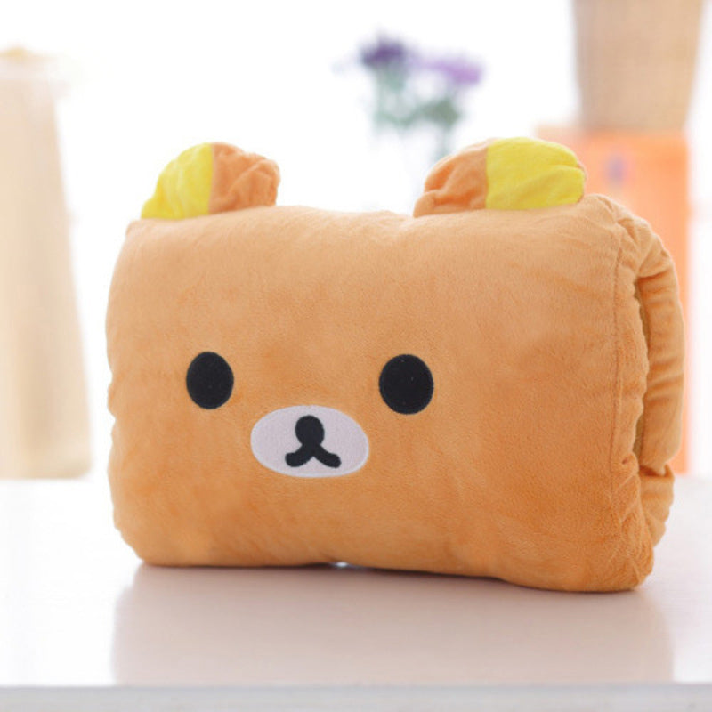 Animated nap pillow, warm hand cover, cylindrical cushion, creative hand warmer, girls' plush toy - E-Esther Clothing Store