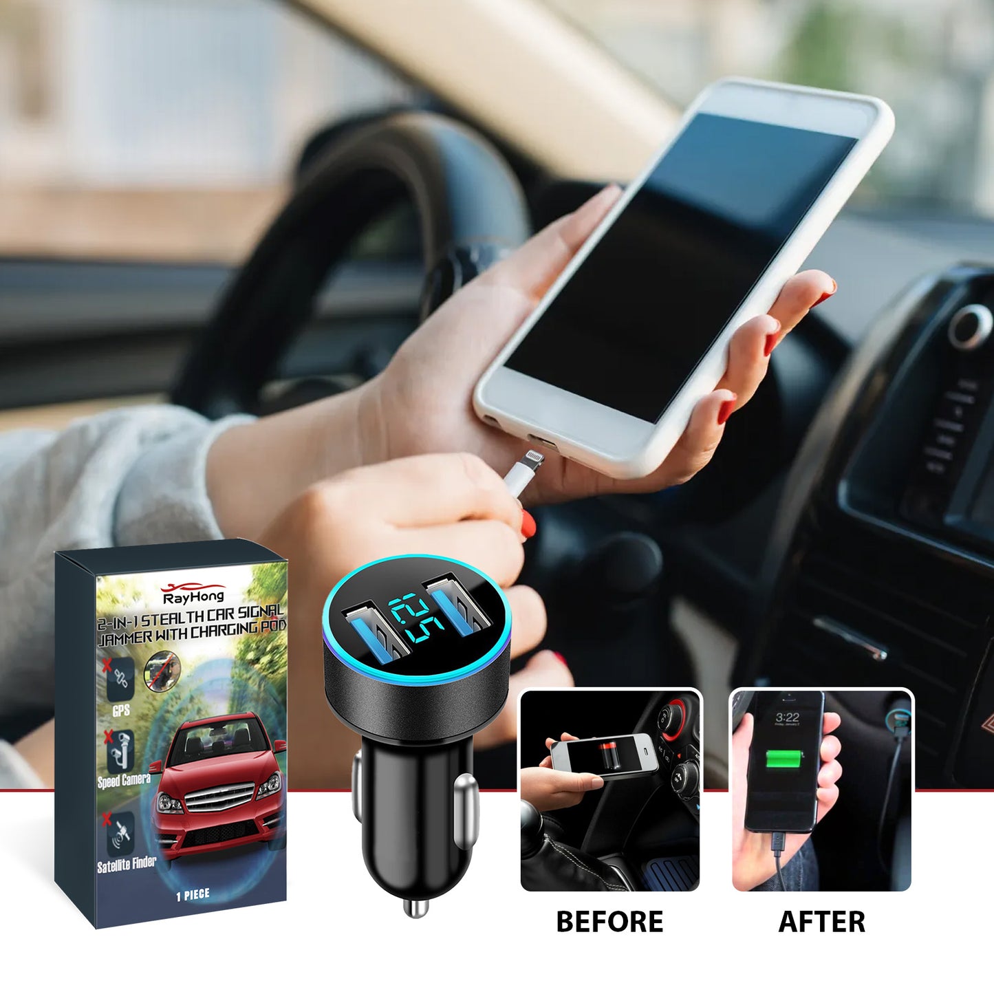 Car Dual USB Interface