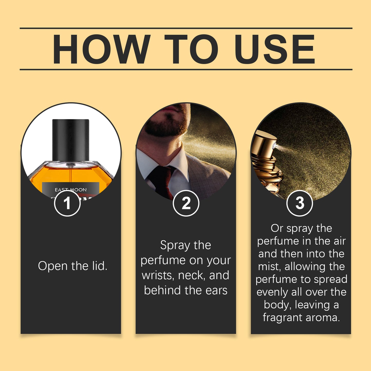 Men's Perfume, Long Lasting Light Fragrance Wood Fragrance Fresh Natural Release Men's Charm Perfume - E-Esther Clothing Store