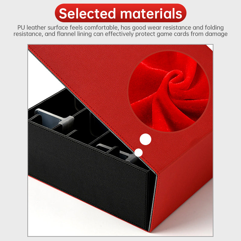 Row Card Holder. Large - capacity, Patchwork. Holds 3000+ Naked Cards. PU Leather