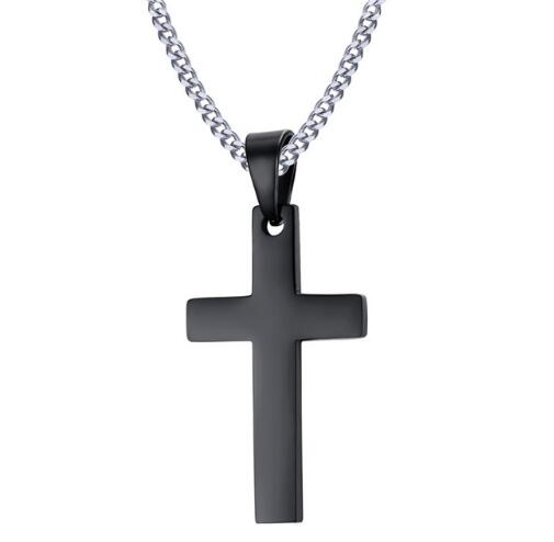 VNOX Classic Mens Cross Pendant Necklace 24 - E-Esther Clothing Store