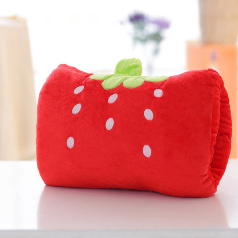 Animated nap pillow, warm hand cover, cylindrical cushion, creative hand warmer, girls' plush toy - E-Esther Clothing Store