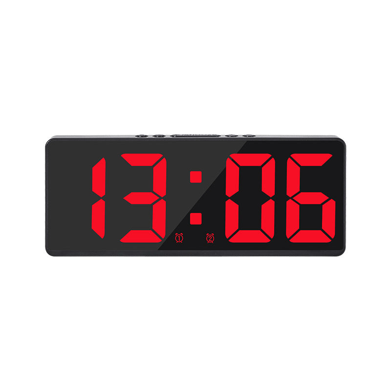 Multifunctional LED Digital Clock: Features number display, color nightlight, temp, calendar, alarm. Large size, backlit, great - E-Esther Clothing Store