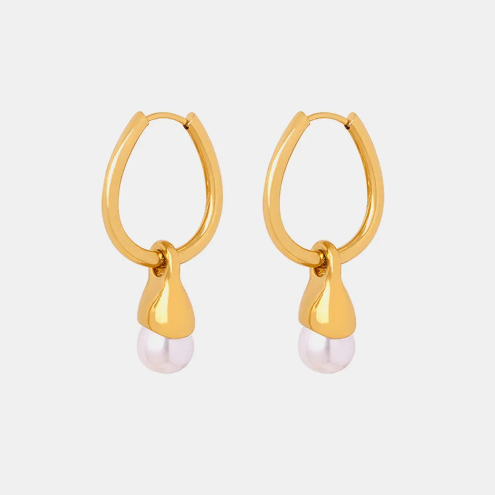 Titanium Steel Huggie Earrings - E-Esther Clothing Store