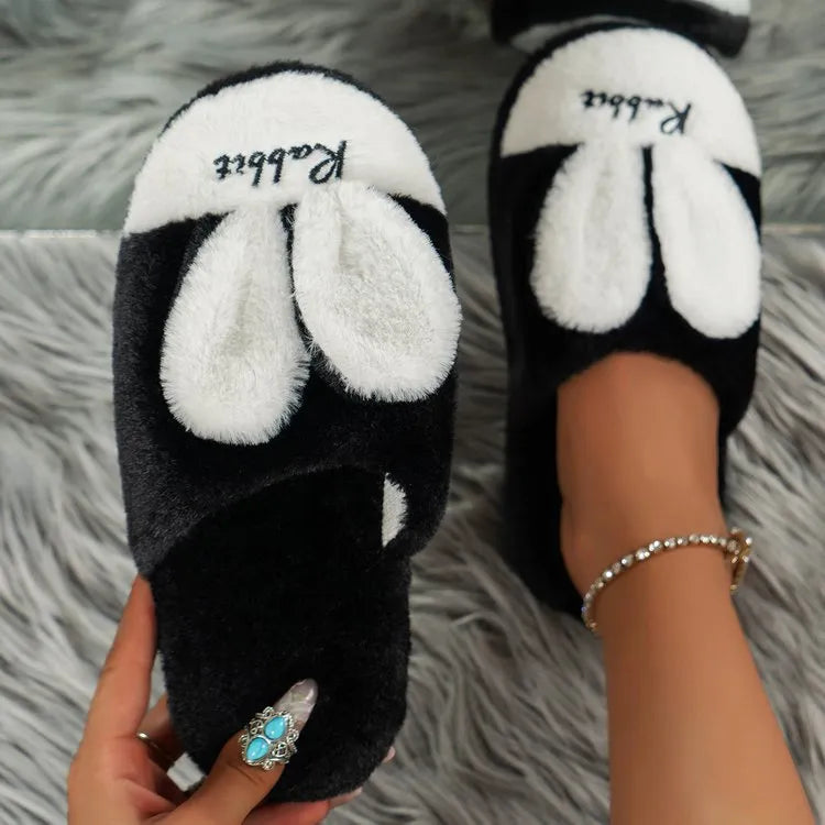 Rabbit Ears Round Toe Slippers - E-Esther Clothing Store