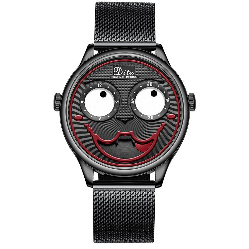 Joker Watch Men Top Brand Luxury Fashion Personality Alloy Quartz Watches Mens Limited Edition Designer Watch