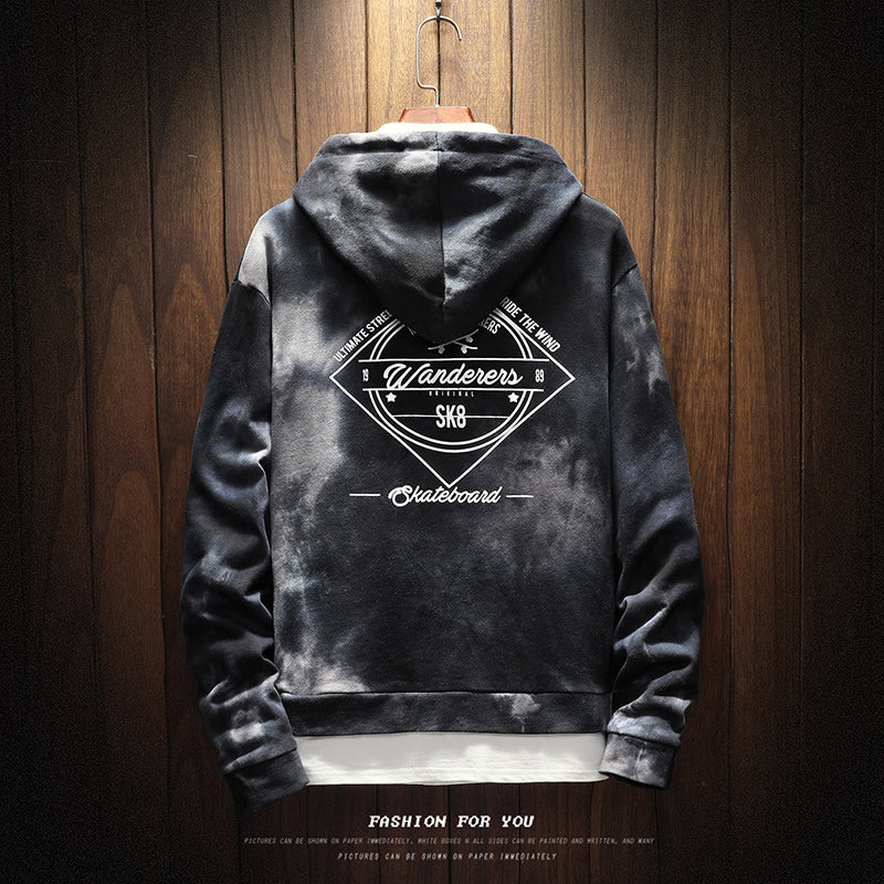 shark Hoodie Men fashion Hoodies mens Clothes patchwork sweatshirt Punk Rock Print Sweatshirt Casual Mens Clothing Streetwear - E-Esther Clothing Store