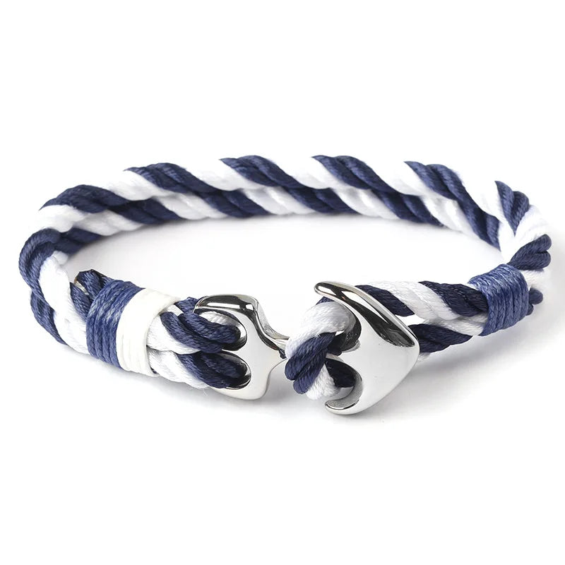 Stainless Steel Anchor Bracelet Rope Bracelets For Women Erkek Bileklik Pulseira Masculina Feminina Men Jewelry Mens jewellery - E-Esther Clothing Store