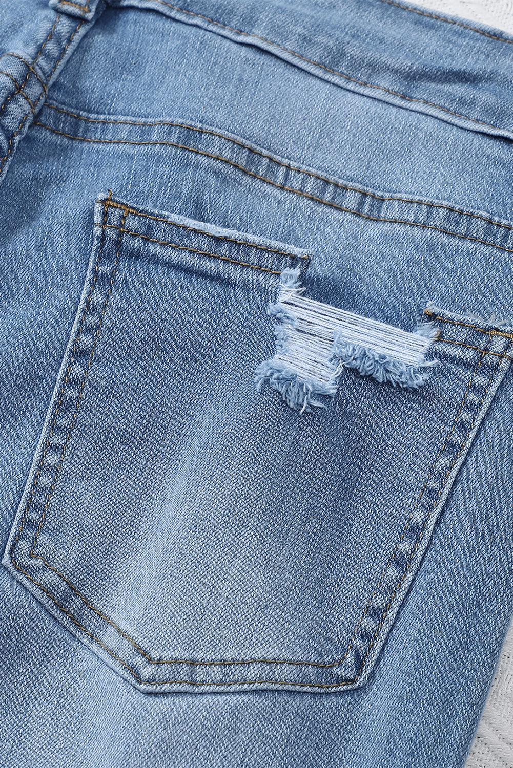 Black Distressed Boyfriend Denim Pants - E-Esther Clothing Store