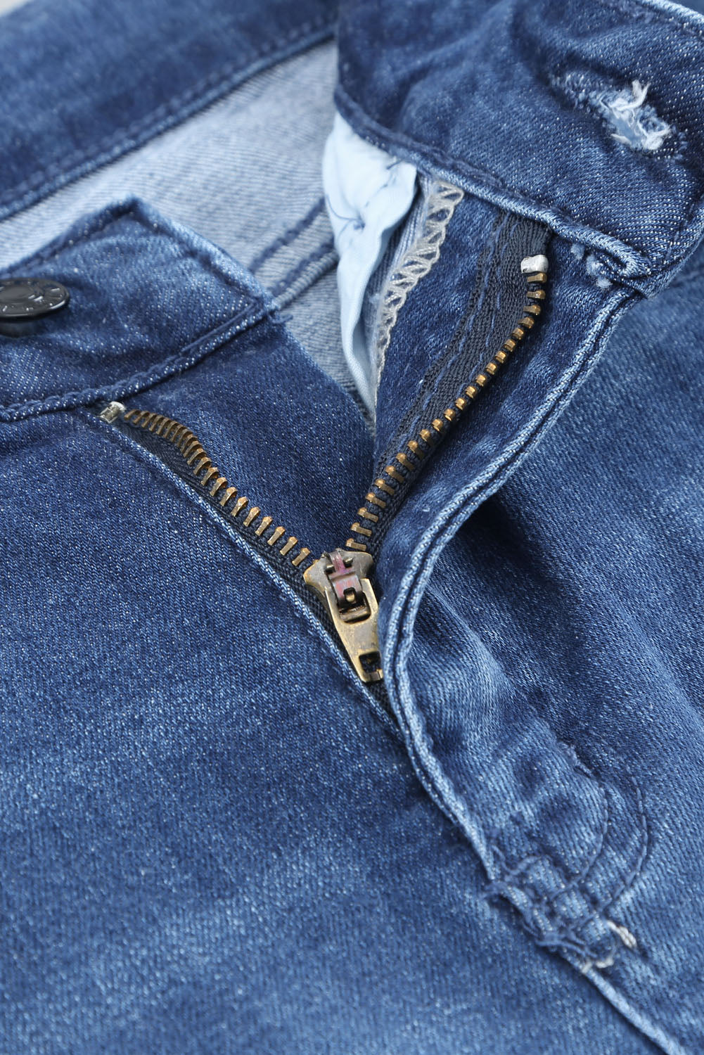 Black Distressed Boyfriend Denim Pants - E-Esther Clothing Store