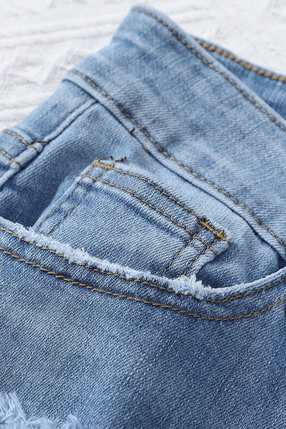 Black Distressed Boyfriend Denim Pants - E-Esther Clothing Store