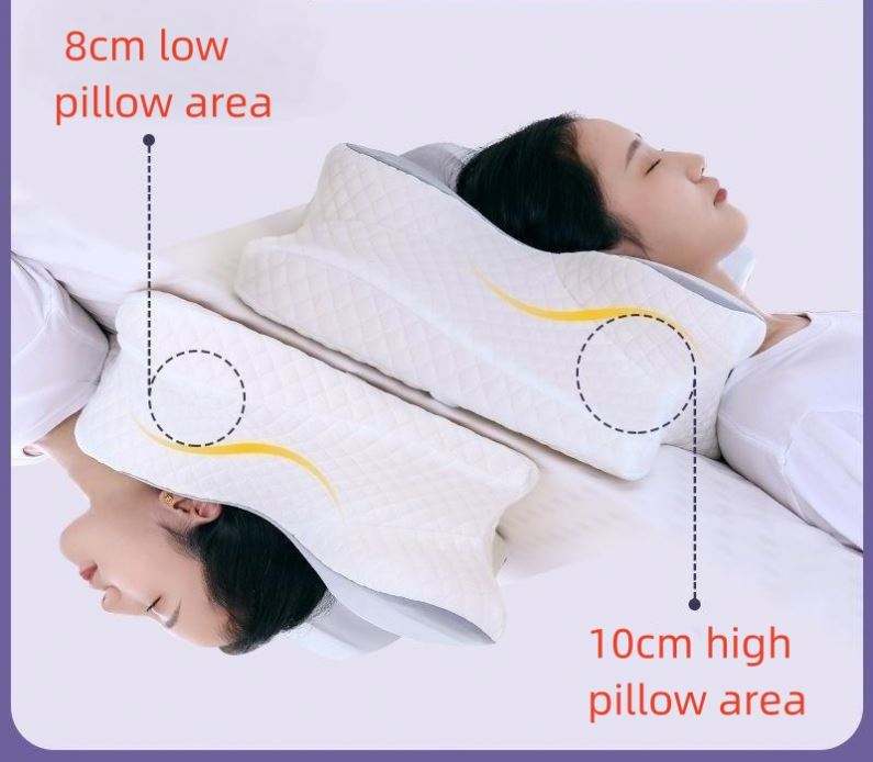 Ergonomic Cervical Pillow For Sleeping Orthopedic Support Pillows Odorless Contour Neck Pain Memory Foam Pillow - E-Esther Clothing Store