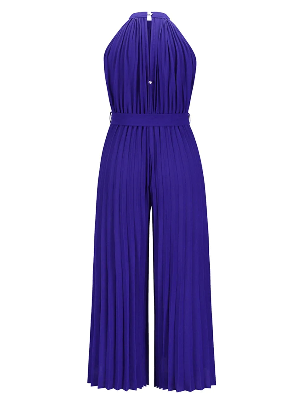 Cutout Tied Pleated Sleeveless Jumpsuit - E-Esther Clothing Store