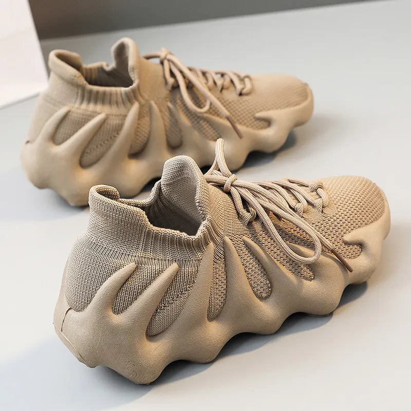 Lace Up Round Toe Mesh Athletic - E-Esther Clothing Store