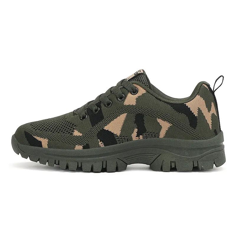Camouflage Lace Up Mesh Breathable Athletic - E-Esther Clothing Store