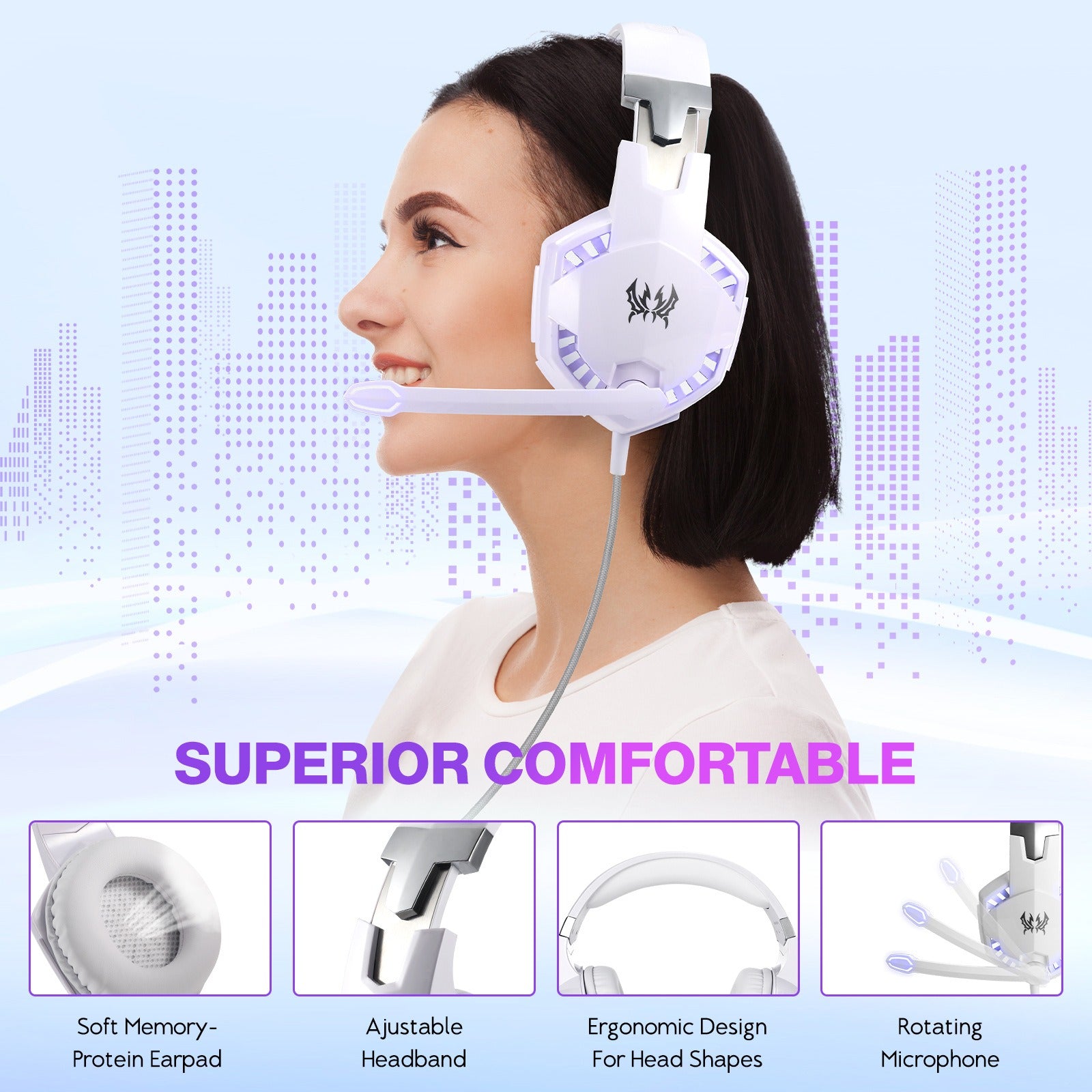 G2000 Head Mounted Wired Gaming Earphones Computer Esports Earphones - E-Esther Clothing Store