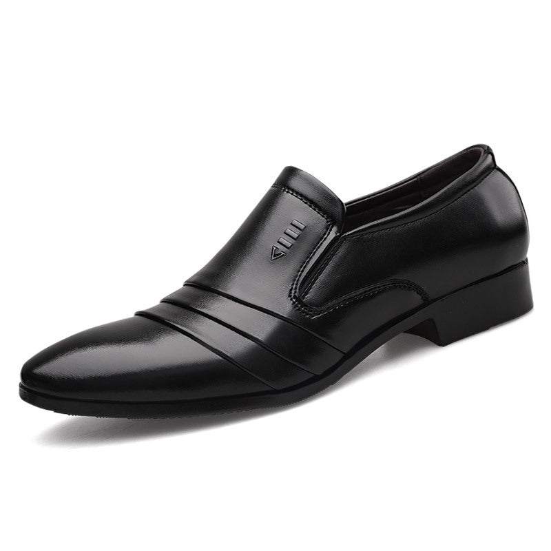 Men's business formal leather shoes, pointed toe shoes, casual shoes, men's wedding shoes - E-Esther Clothing Store