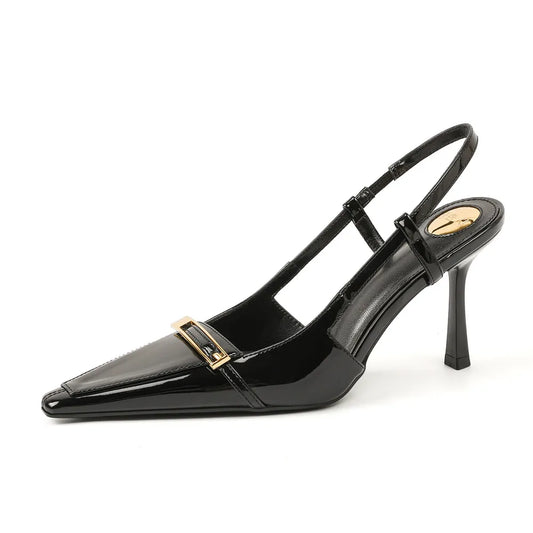 Point Toe Slingback Pumps - E-Esther Clothing Store