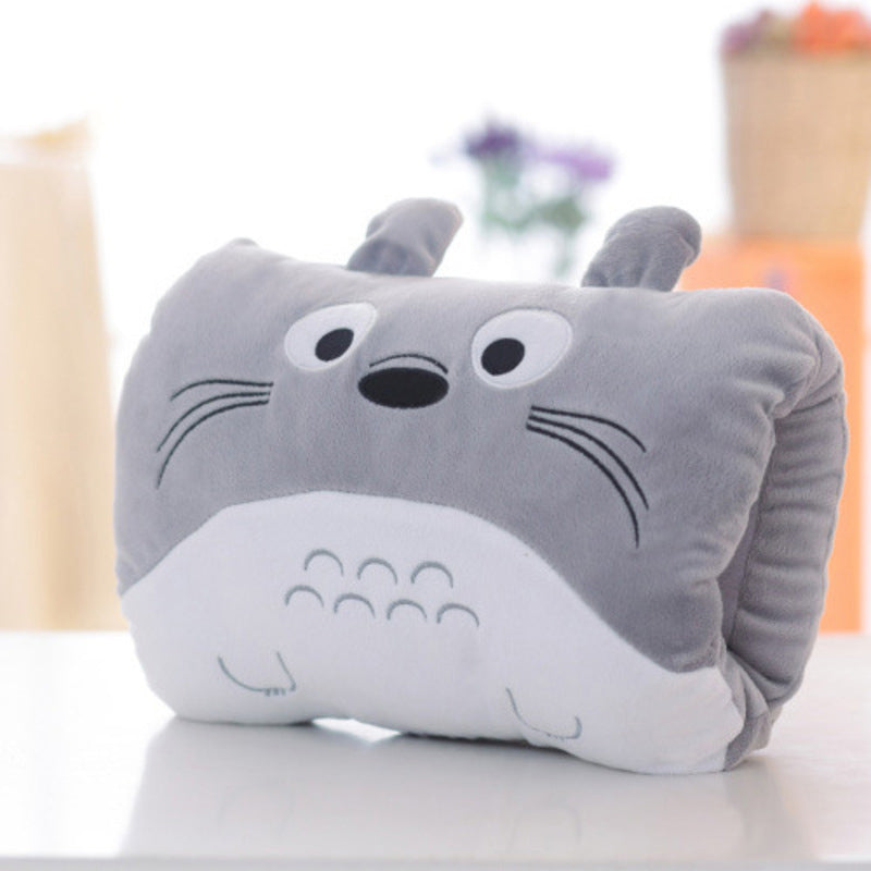 Animated nap pillow, warm hand cover, cylindrical cushion, creative hand warmer, girls' plush toy - E-Esther Clothing Store