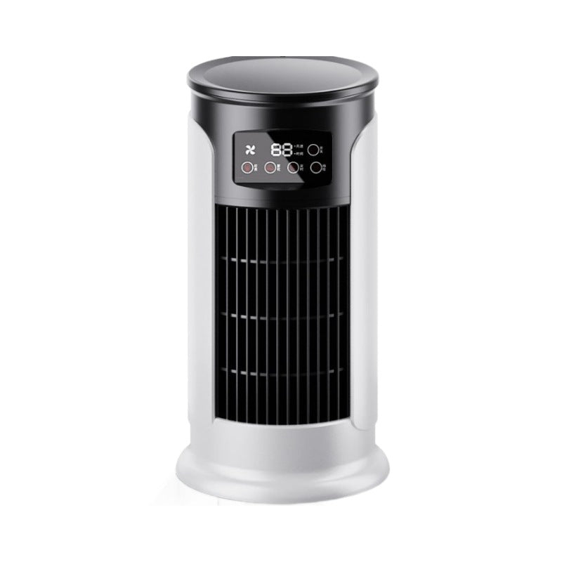Mini portable AC, USB air cooler, bladeless electric fan.