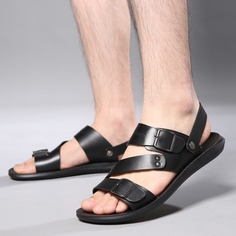 Large size sandals for men beach shoes for men cool slippers for men one shoe dual-use men's sandals - E-Esther Clothing Store