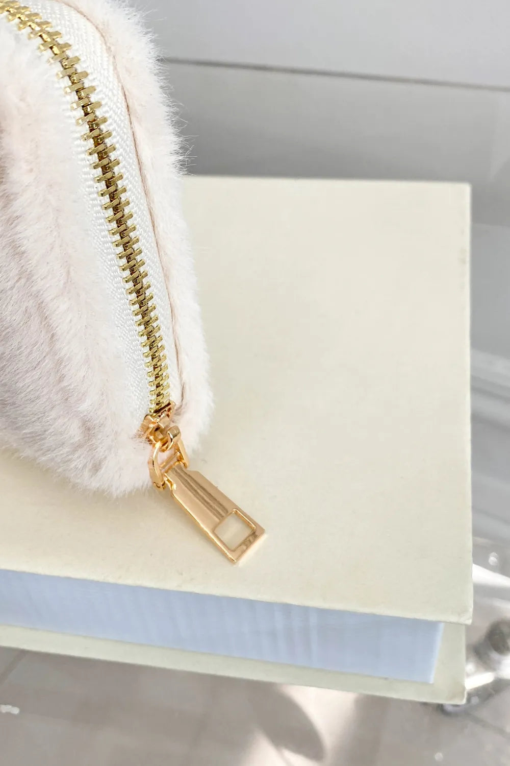 Solid Color Fluff Rectangle Wallet - E-Esther Clothing Store