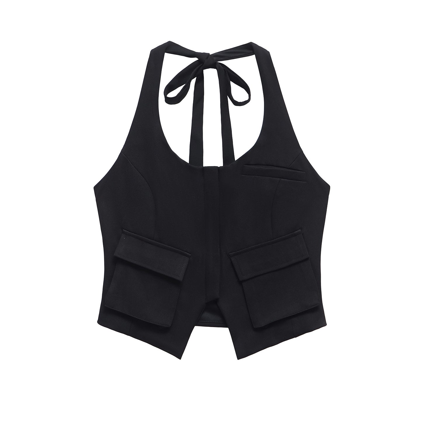 Hanging neck sleeveless vest top - E-Esther Clothing Store