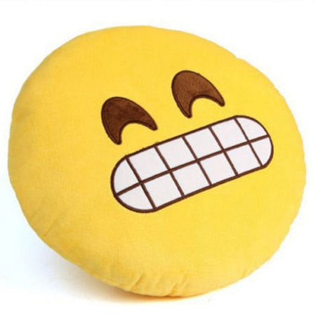 30cm Face Emoji Pillow Round Cushion For Sofa Car Seat Home Decorative Cushions - E-Esther Clothing Store