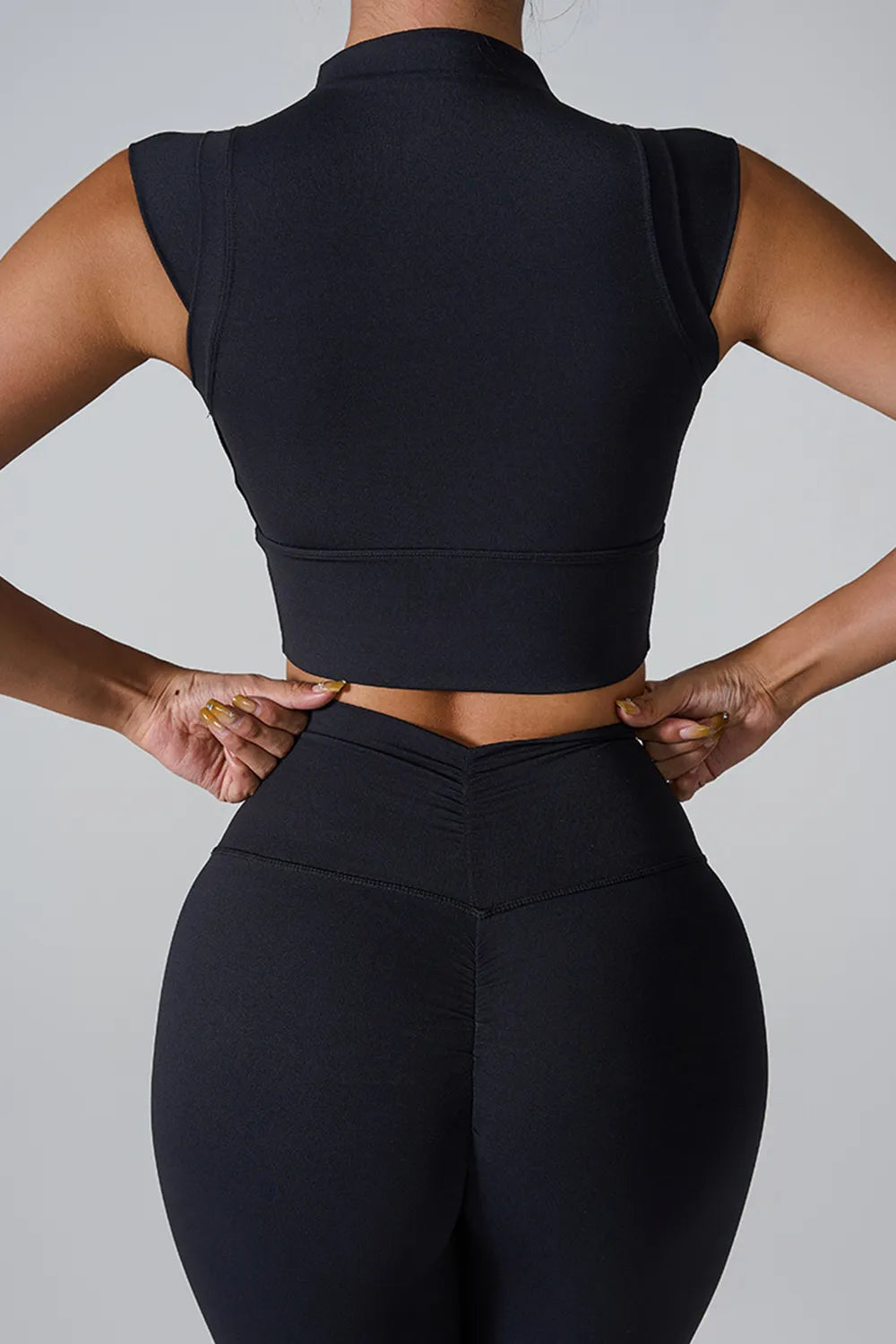 Mock Neck Active Tank - E-Esther Clothing Store