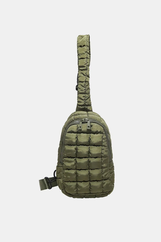 Quilted Nylon Crossbody Bag - E-Esther Clothing Store